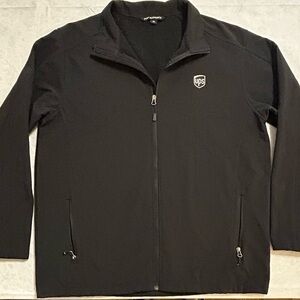UPS Full Zip Jacket Coat Men's XL Delivery Employee Uniform Workwear Black